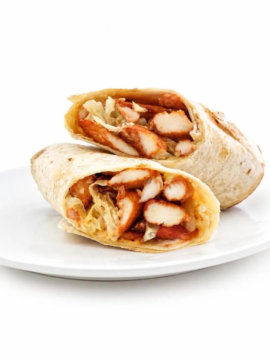 Caesar chicken wrap