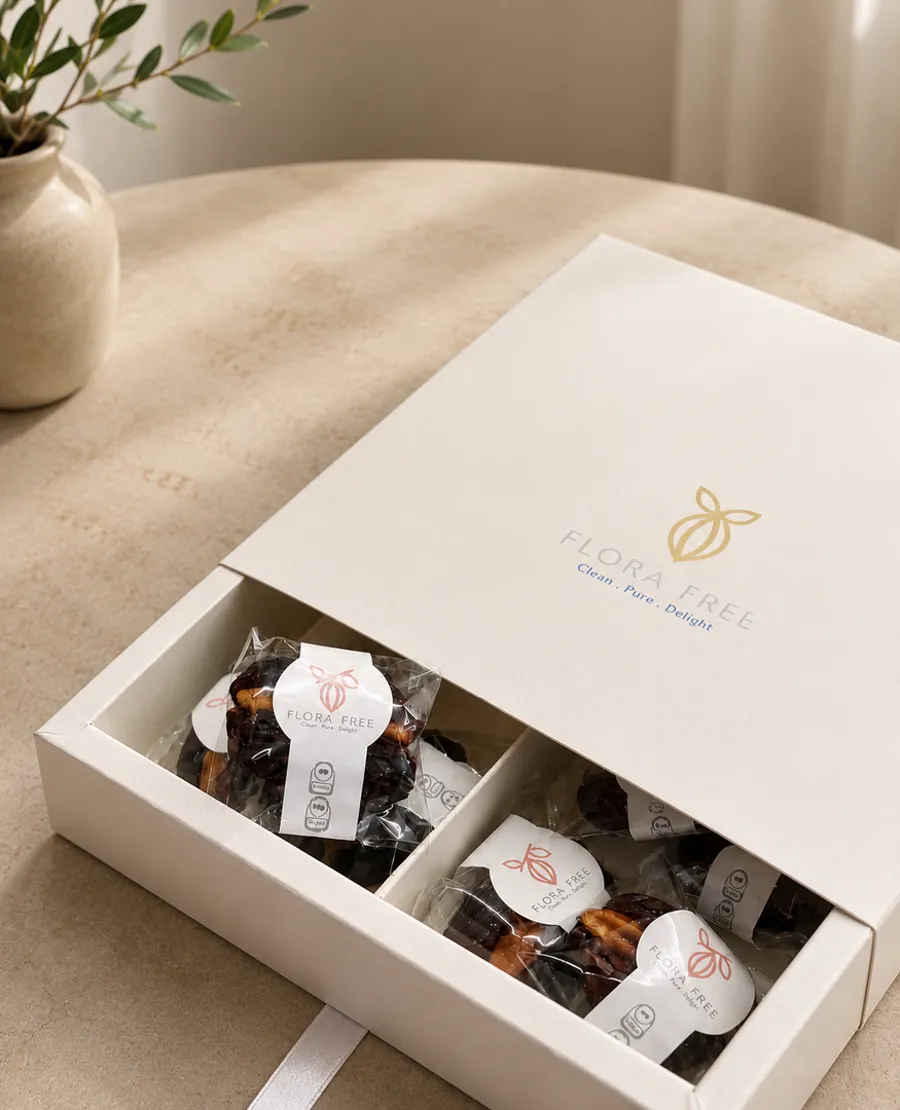 Individual wrapped energy dates 24 pcs in a box