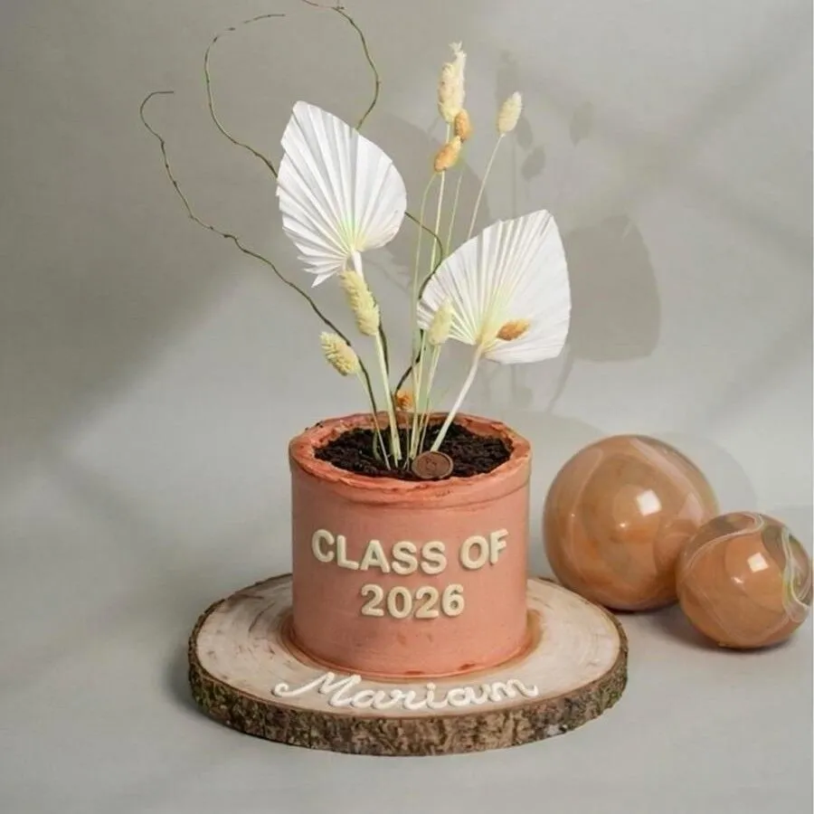 Graduation Pot Cake