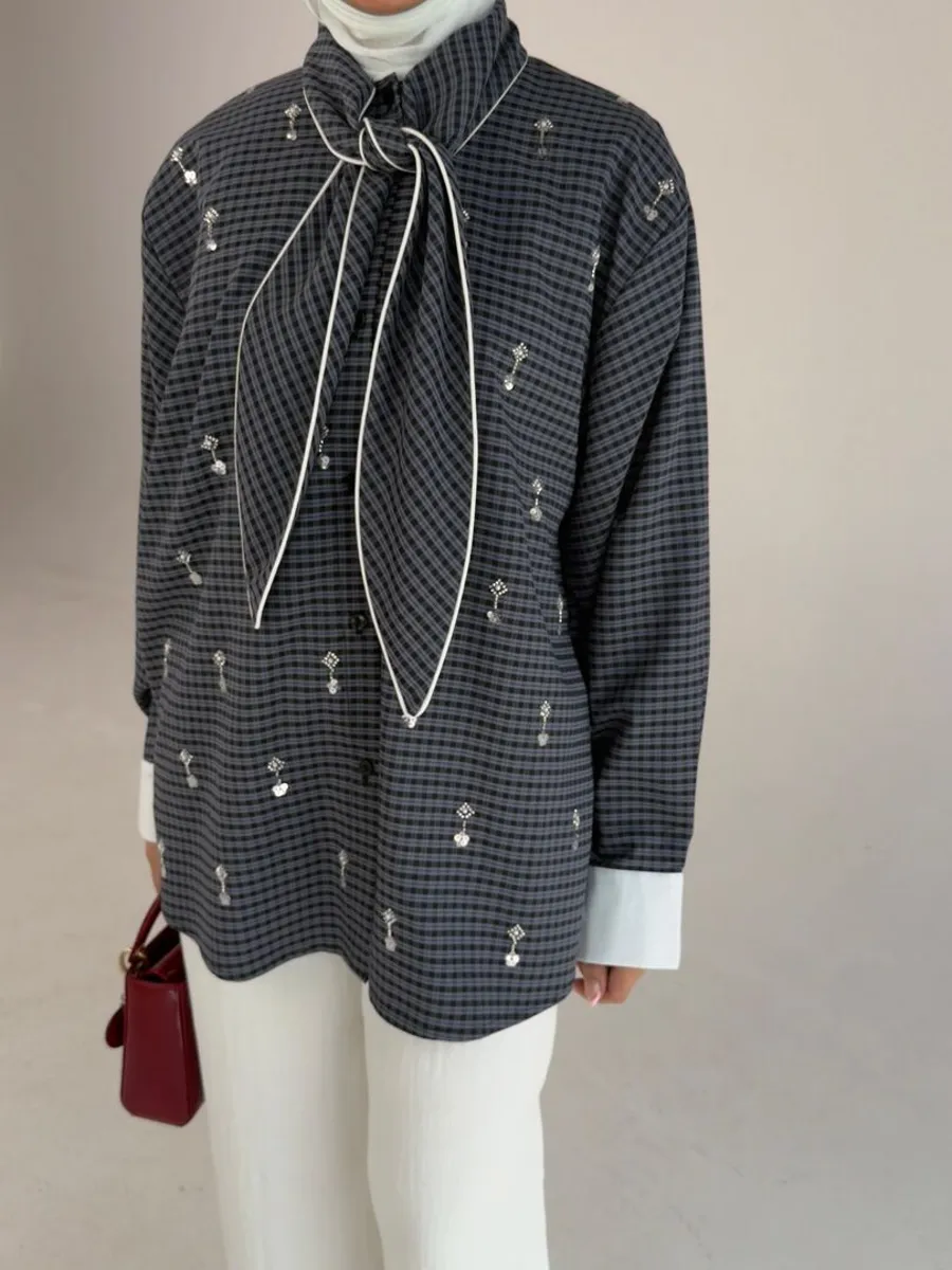 Navy checkers