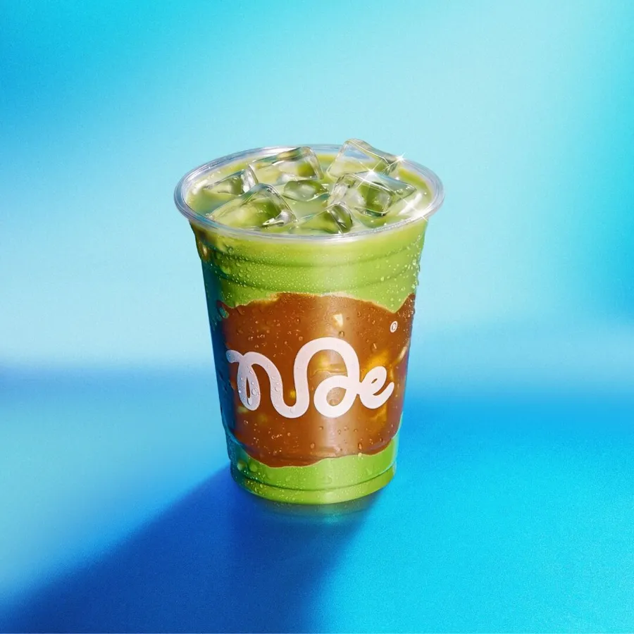 Iced Miso Blondie Matcha
