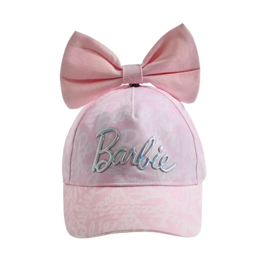 Barbie Printed Cap with Detachable Bow