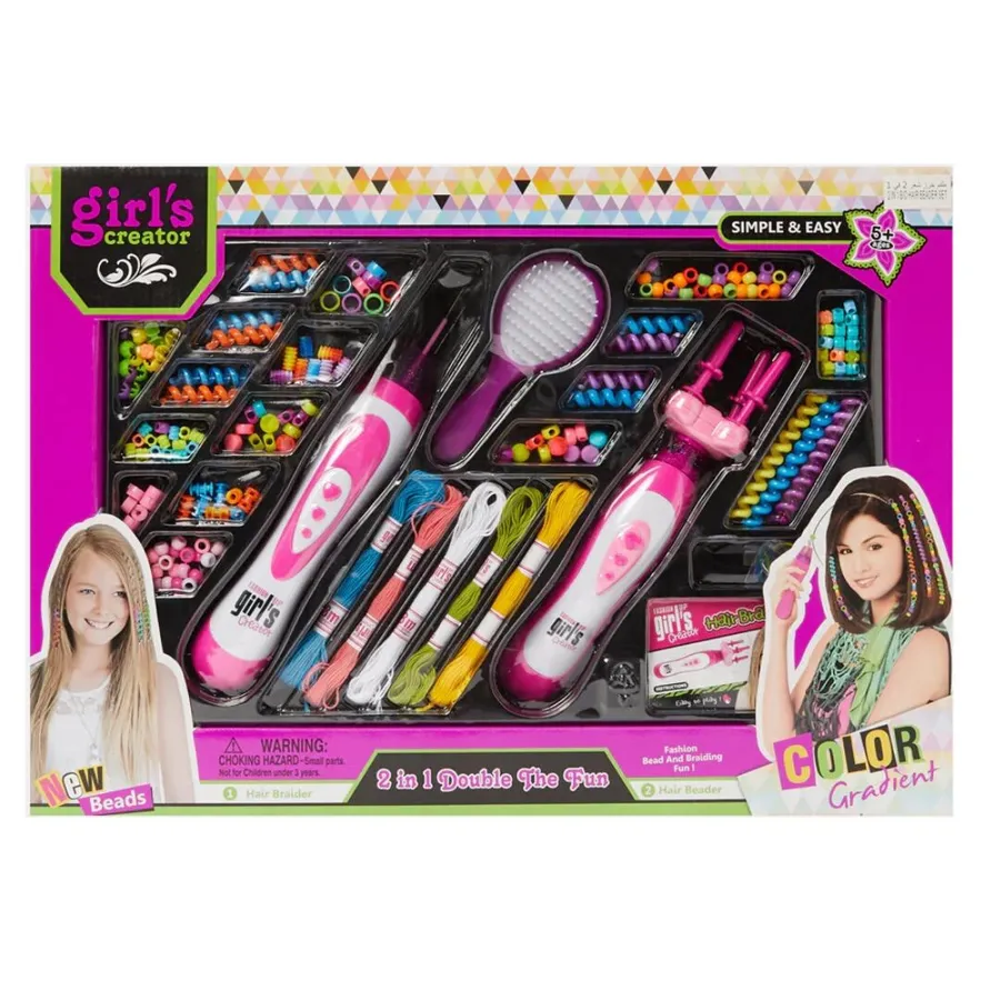 Girls Creator Beader 3-in-1 Hair Styling Kit Large Size