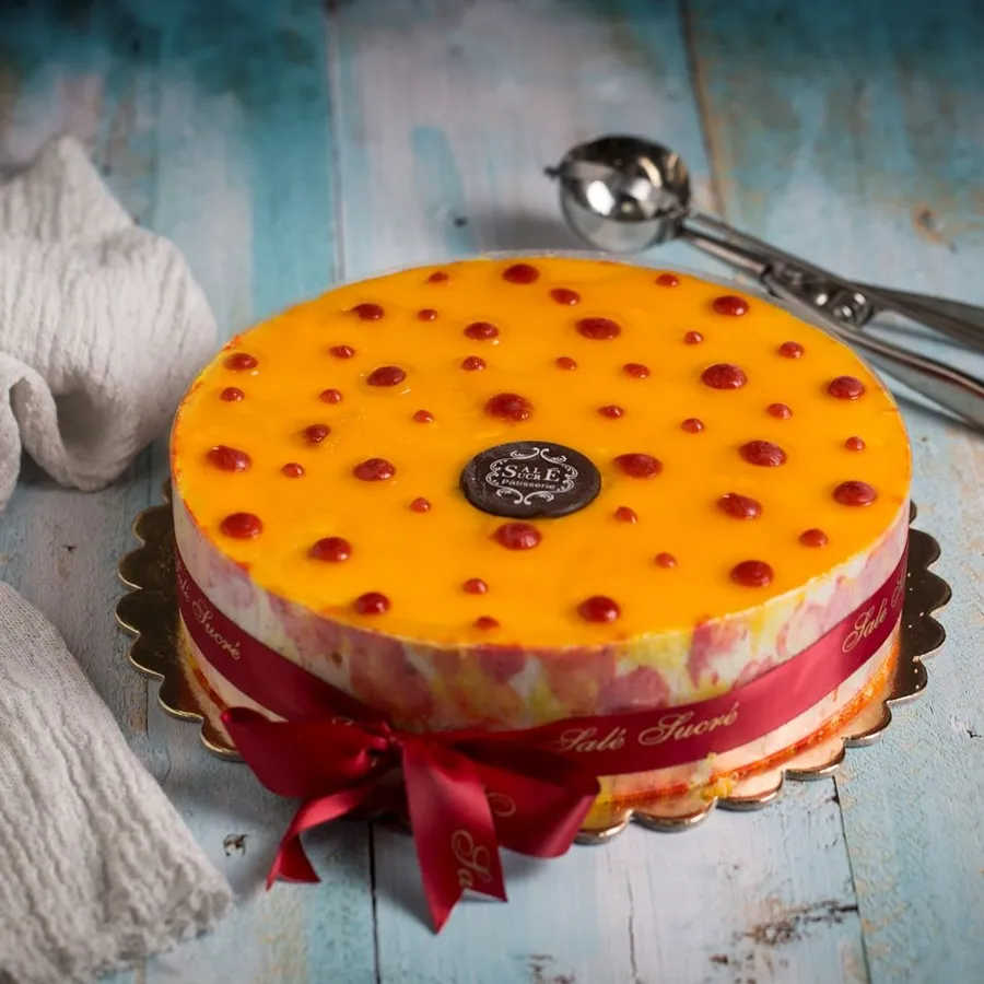 Mango/Strawberry Ice Cream Cake