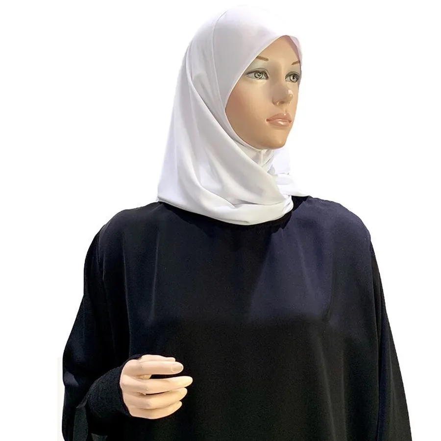 Double open nylon hijab
