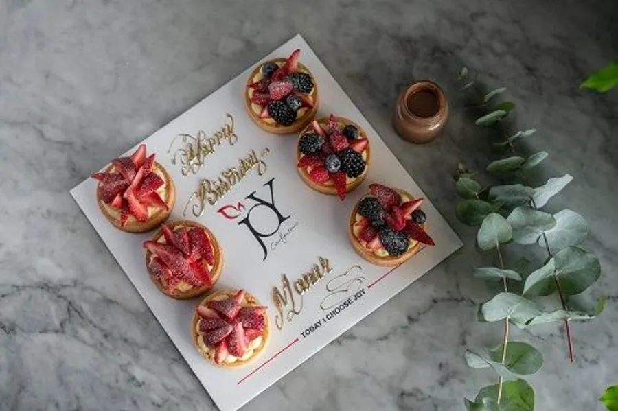 Mini Mixed Berries Tart On Board