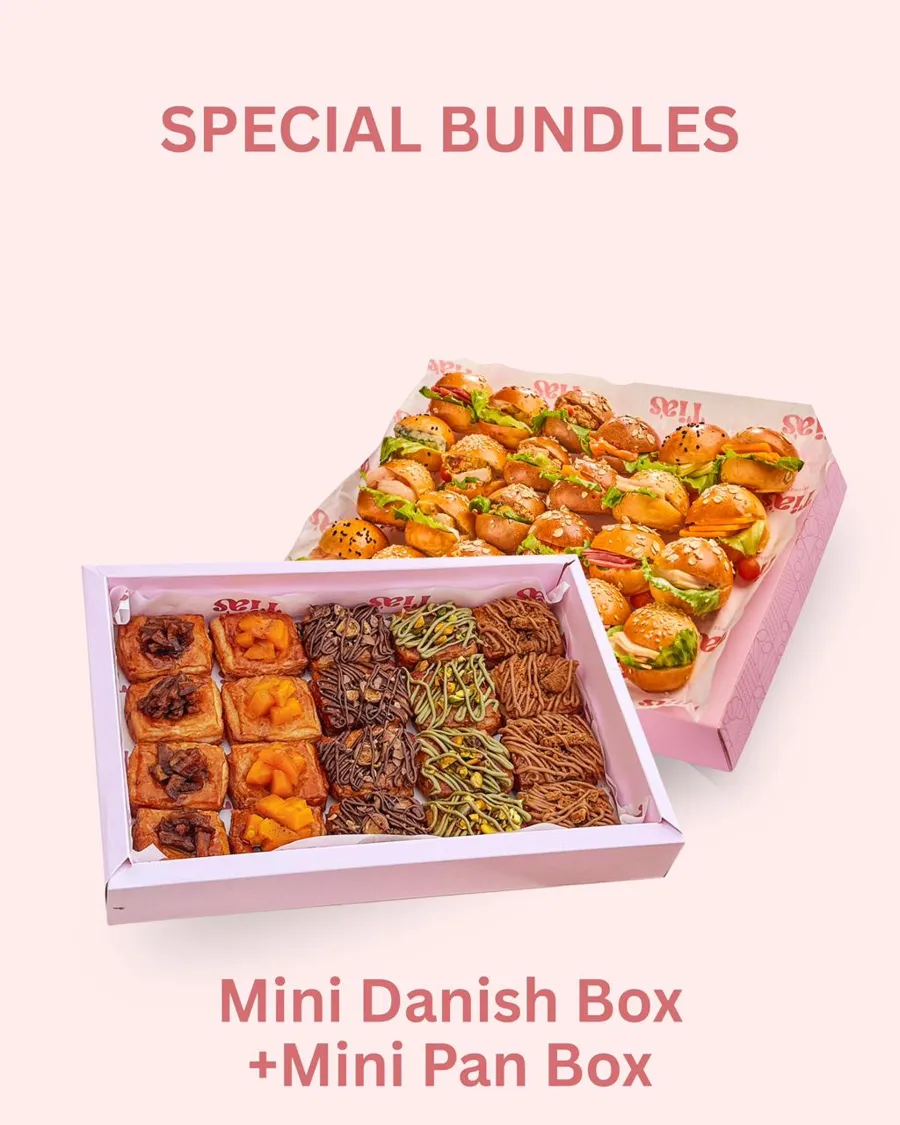 Mini danish Box + Mini pan sandwich Box