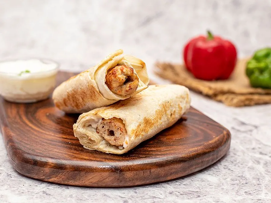 Grilled chicken kofta sandwich