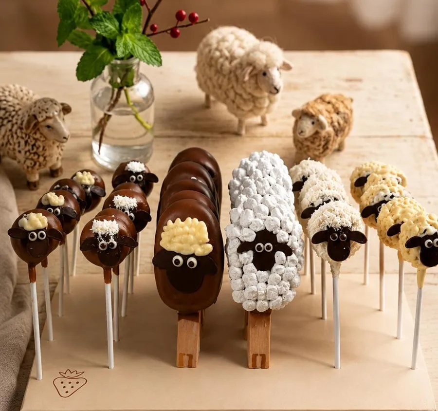 Box Eid Adha lollipop & cake stick brownie (FARWLA BOX )