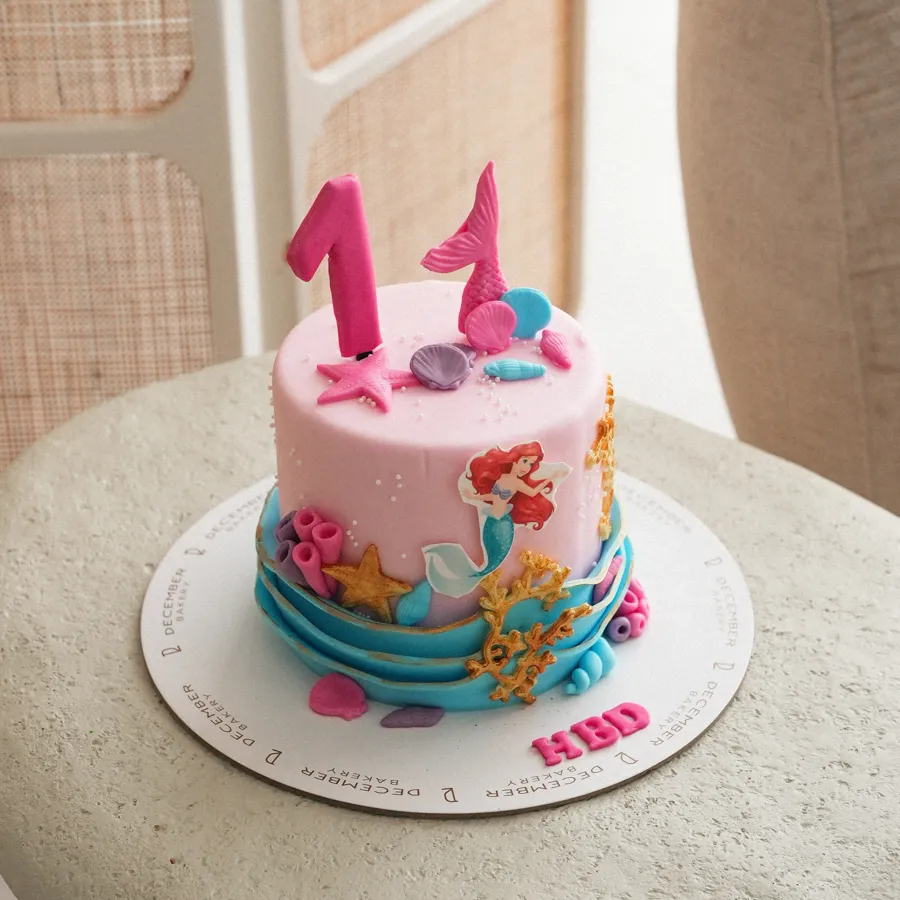 Pink mermaid cake 6inch