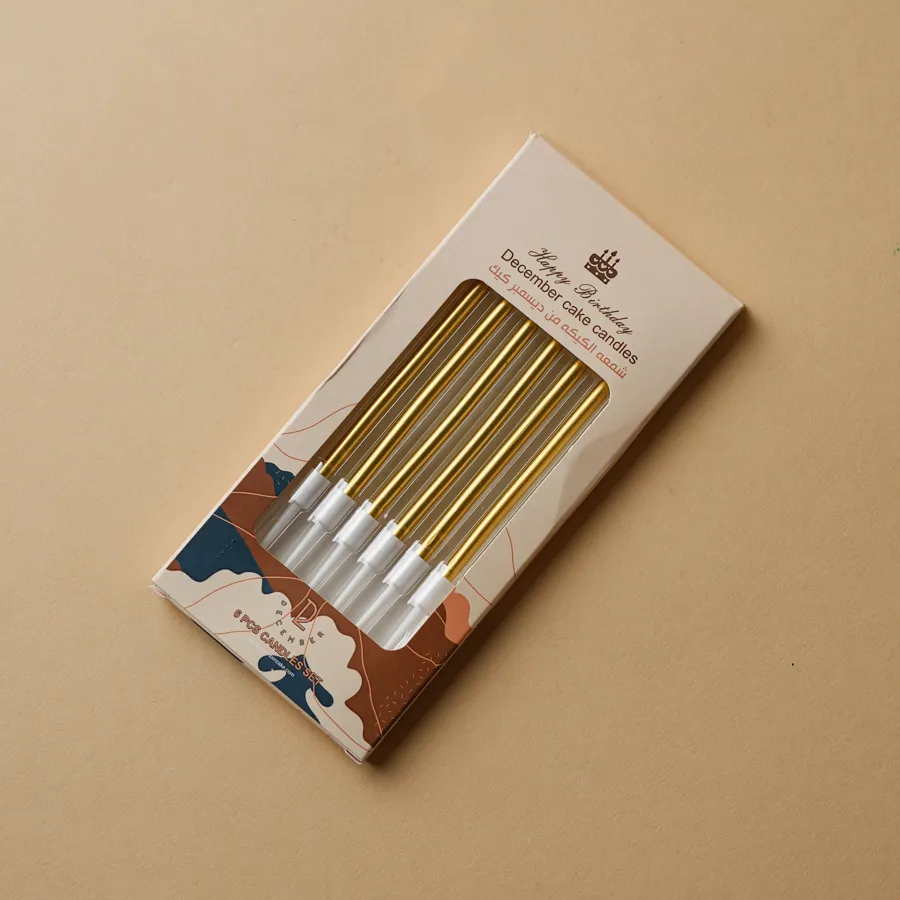 Gold candle box 6pic