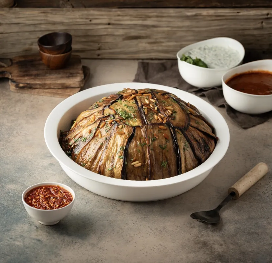Maklouba eggplant