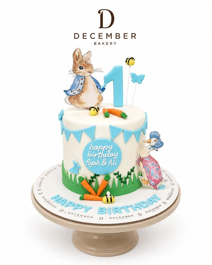 Blue Bunny Cake 6inch