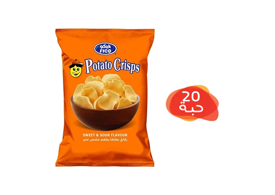 Fico Potato Chips Sweet&Sour 20 Pieces