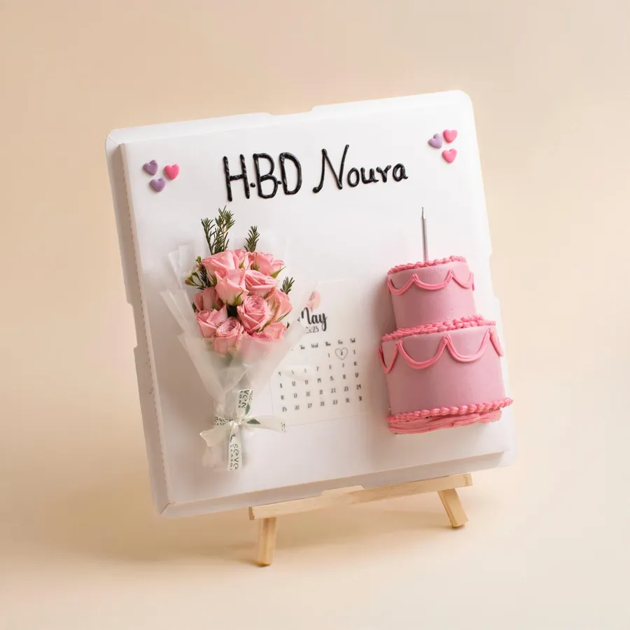 birthday frame cake