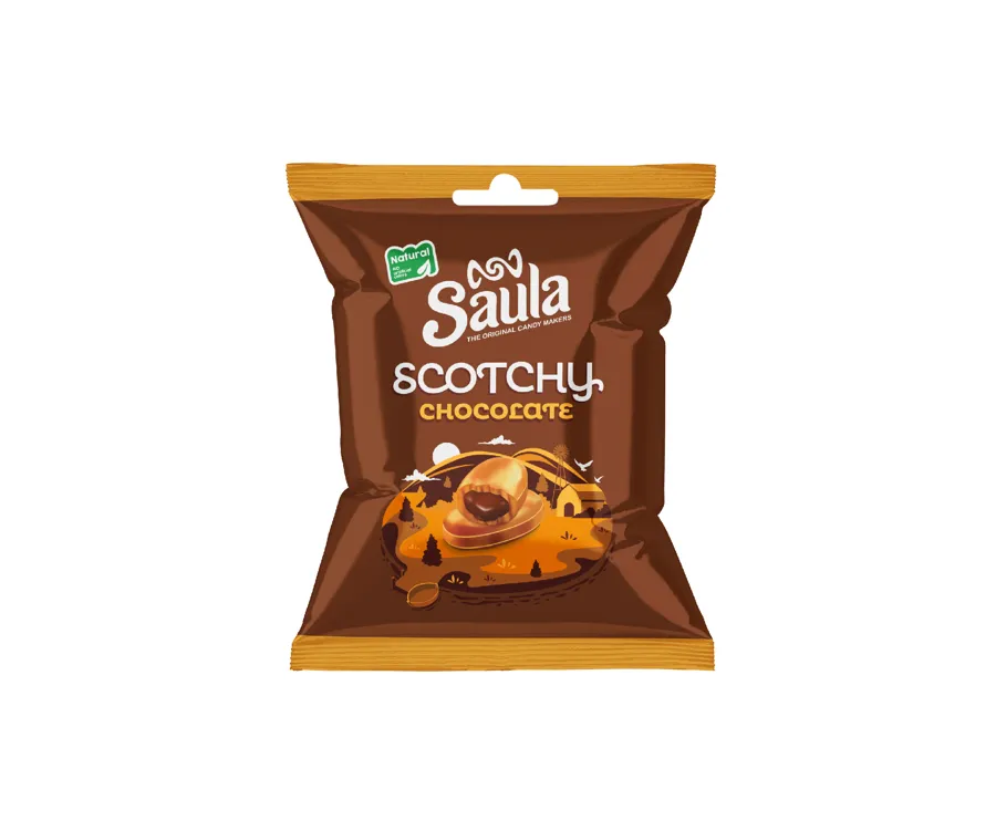 Saula ButterScotch Filled with Chocolate 120 PCS