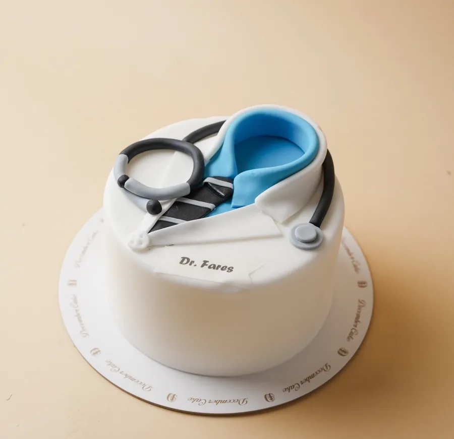 Dr. Cake 8inch mix chocolate vanilla cake 🧑‍⚕️🩺