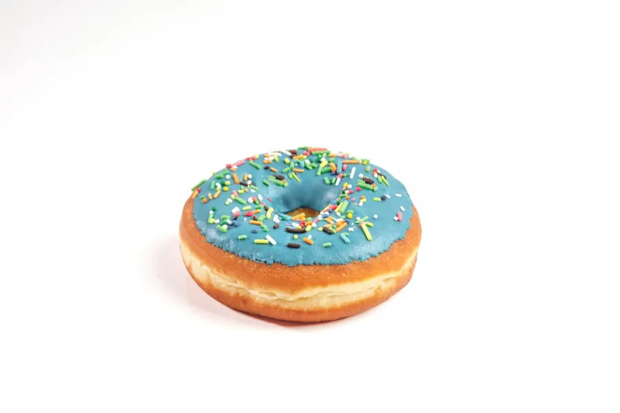 Blue Icing Doughnuts