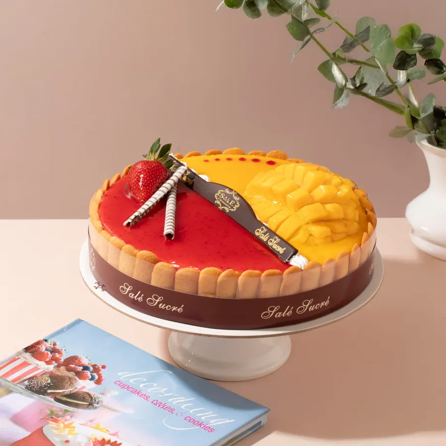 Duo Mango/Strawberry Cake