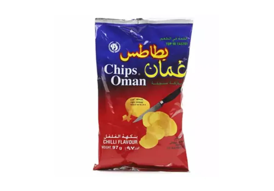 Chips Oman Potato Chips Chili Flavor 100g