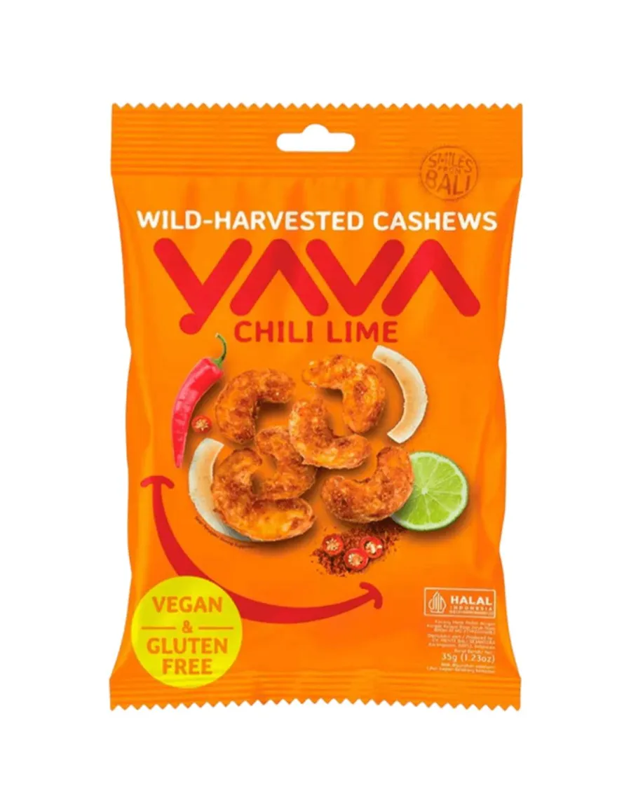 YAVA CHILI LIME CASHEWS 35g