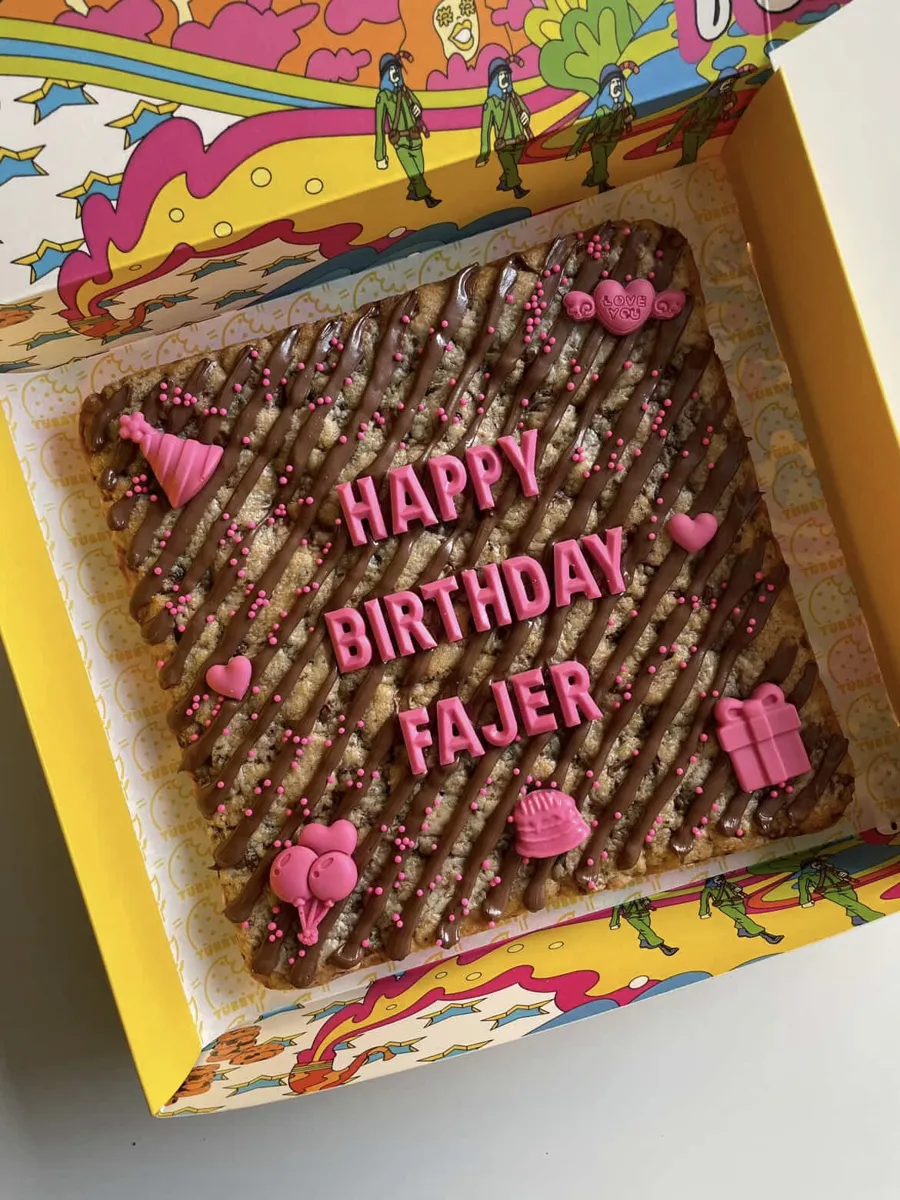 Happy Birthday cookie cake