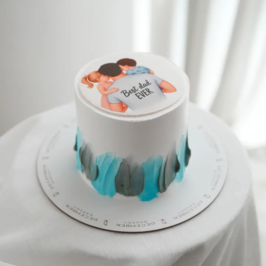 Best dad ever cake 6 inch mix chocolate vanilla