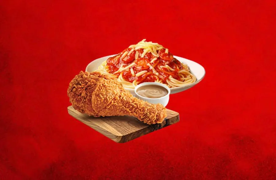 1 Pc Chickenjoy With Jolly Spaghetti