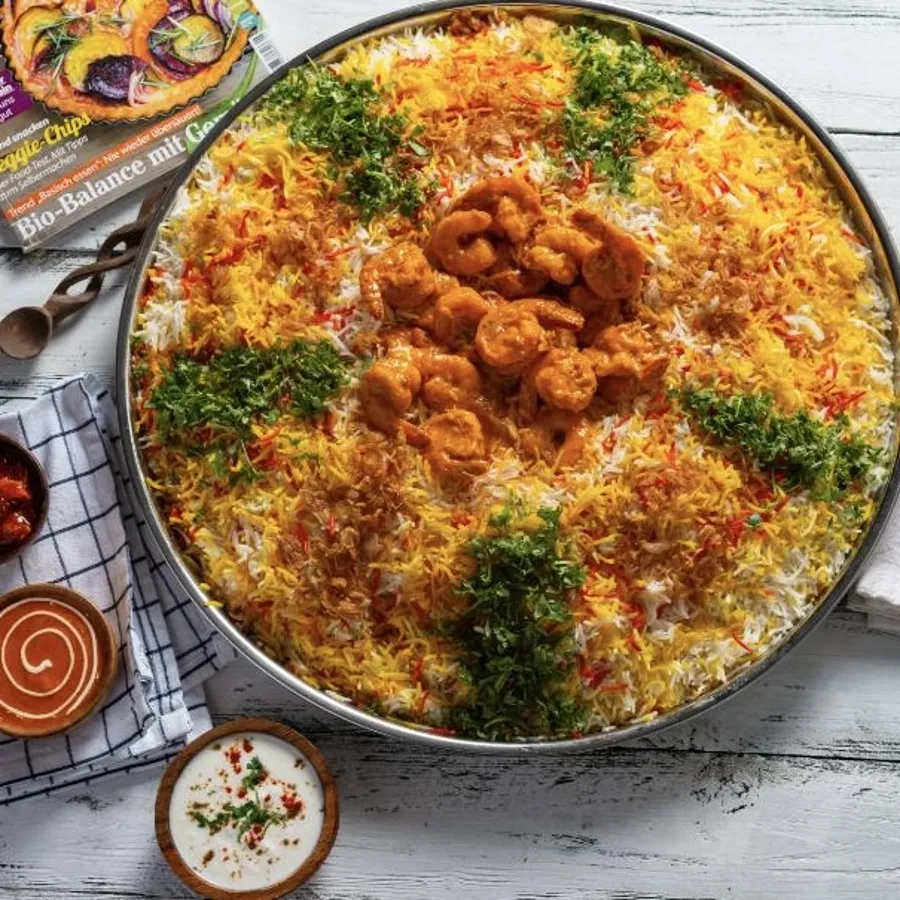 برياني روبيان الديوانية يكفي 6 أشخاص