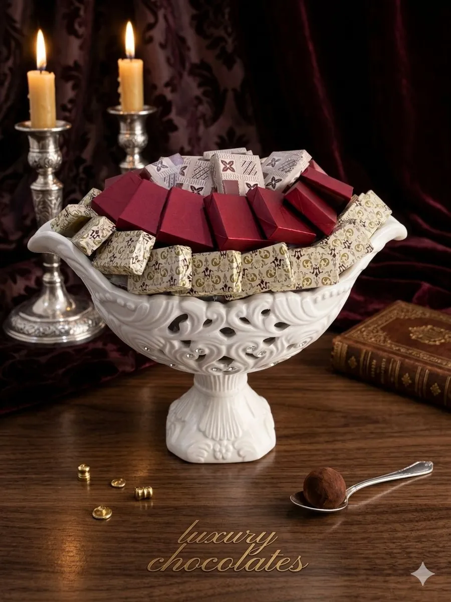 Premium Belgian Chocolate Vase.