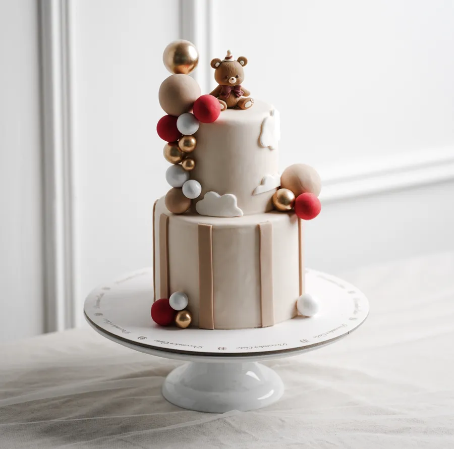 Double bige bear cake mix chocolate vanilla