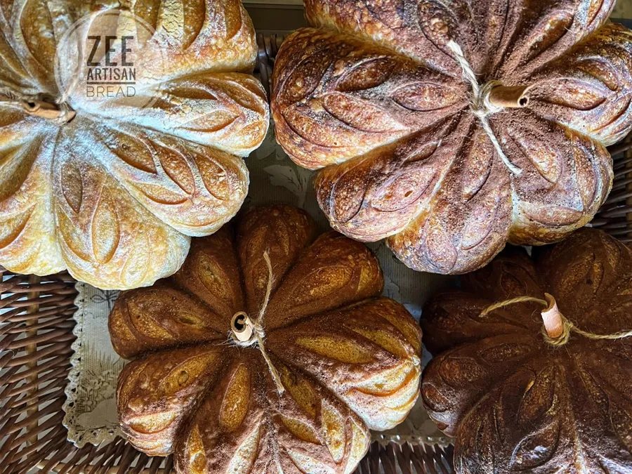 Pumpkin sourdough bread