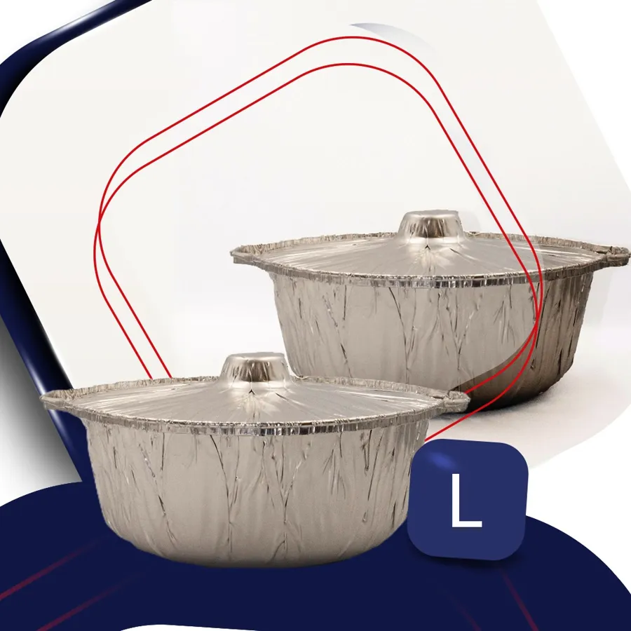 ALUMINIUM FOIL POT LARGE NO.3 - 1 PIECE