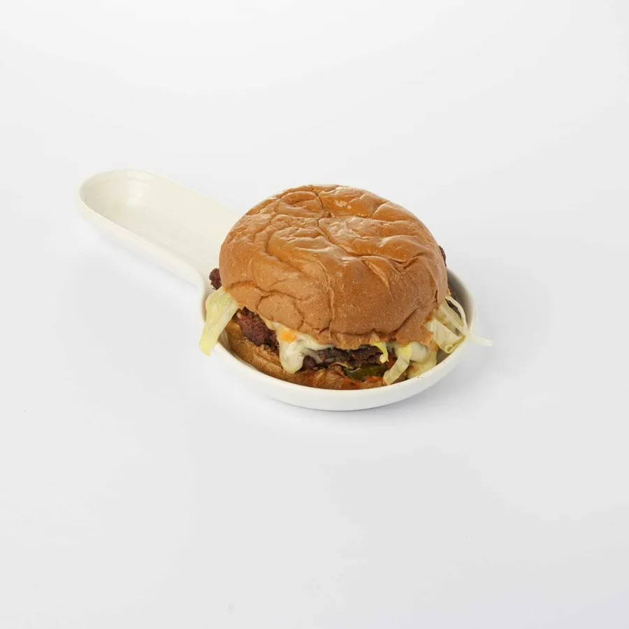 Healthy smashed burger