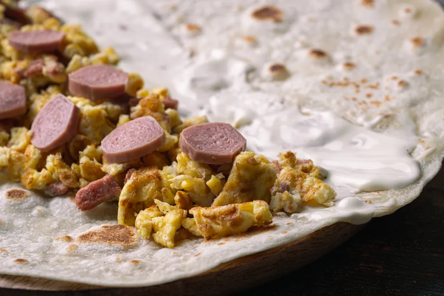 Egg with Sausage