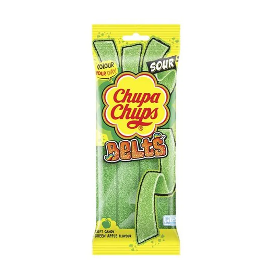 Chupa Chups Sour Belts Apple flavor 90g