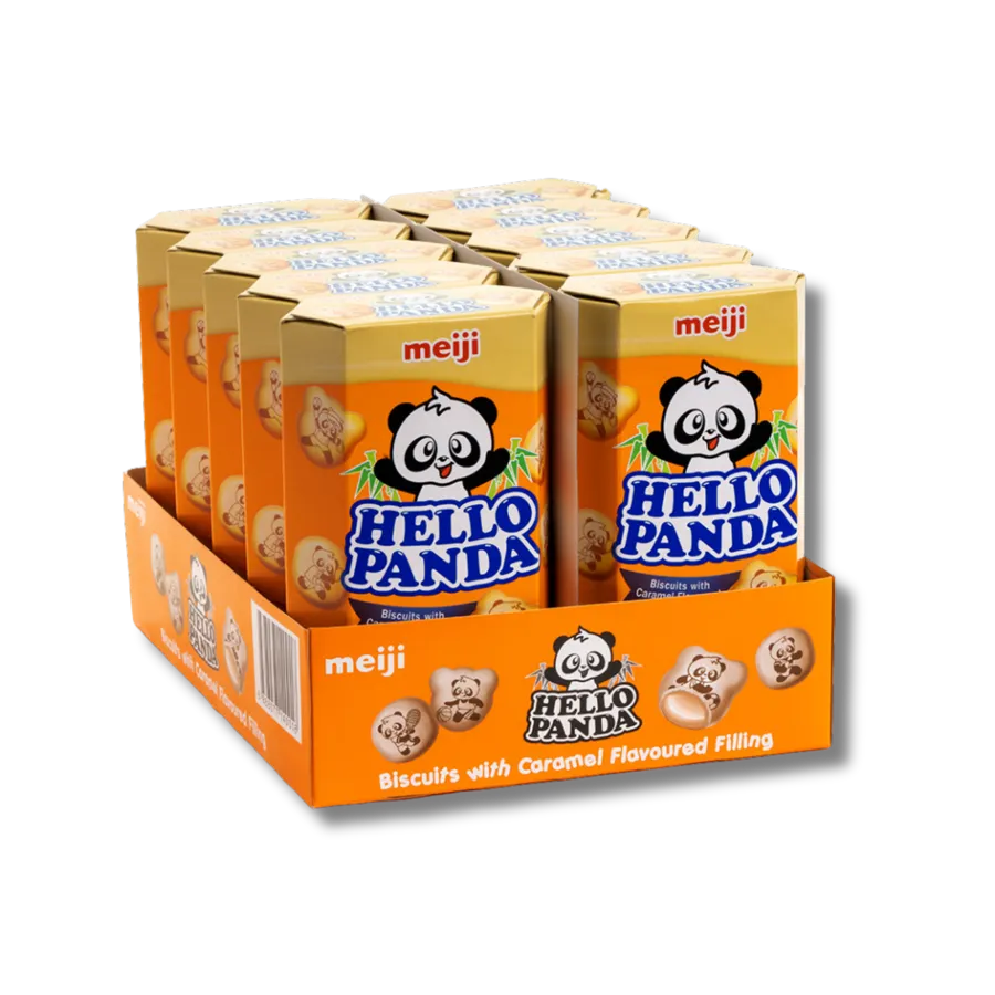 Meiji Hello Panda Biscuit With Caramel 50g