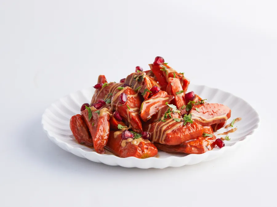 Roasted maple carrots