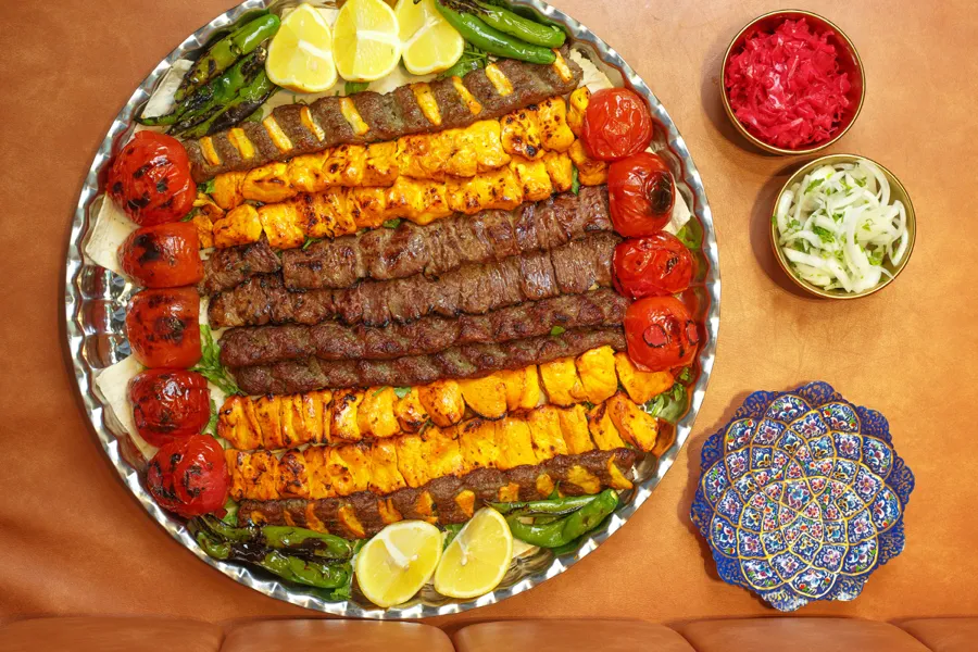 صينية مكس كباب بدون رز