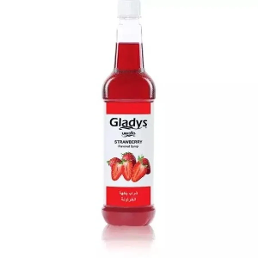 Gladys strawberry flavored syrup 750 ml
