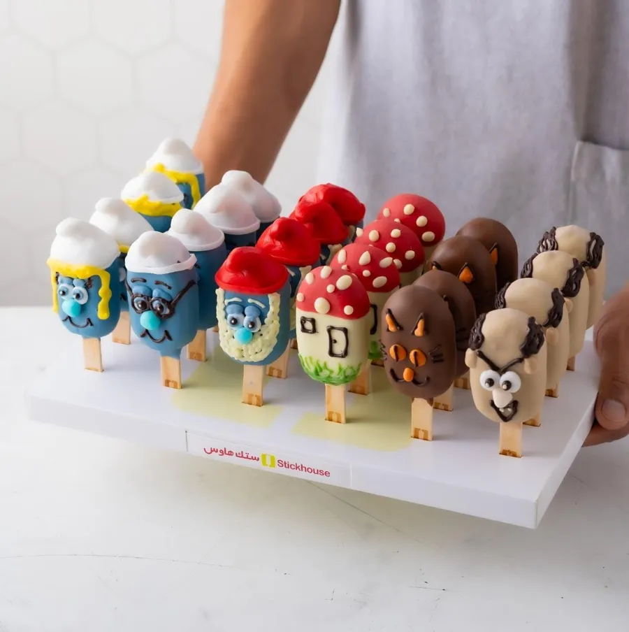 Cake Stick Smurfs