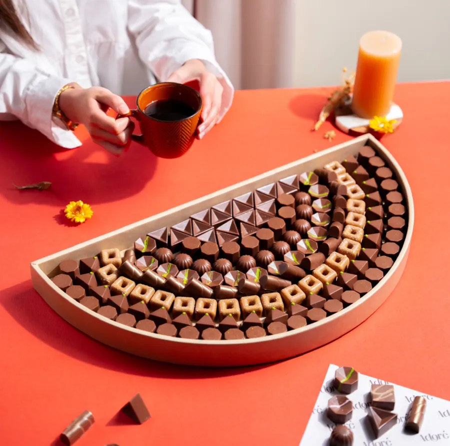 Leather Big Half Circle Tray (AC003)