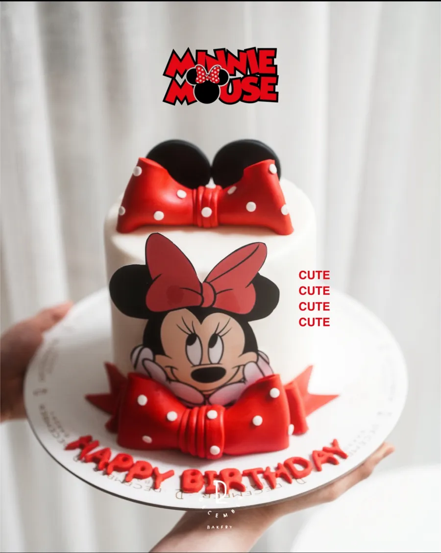 Red mini mouse 6inch mix chocolate vanilla