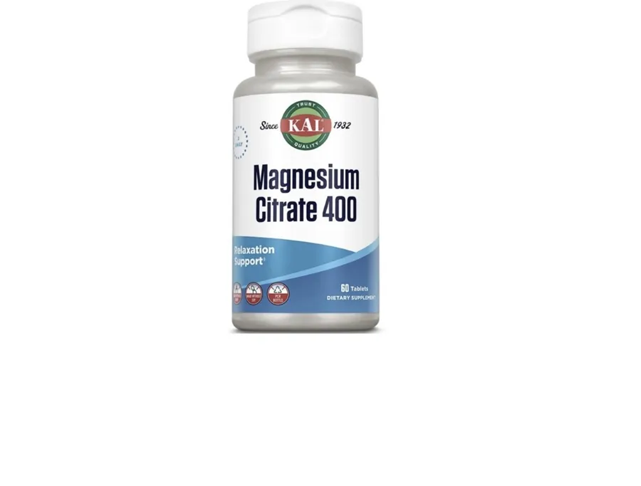KAL Magnesium Citrate 400mg , 60 tablets