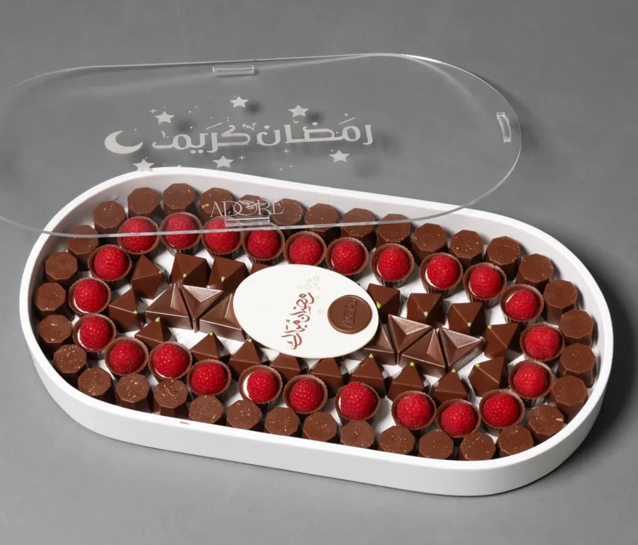 Oval leather tray