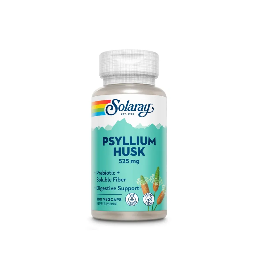 Solaray psyllium husk 525mg, 100 cap