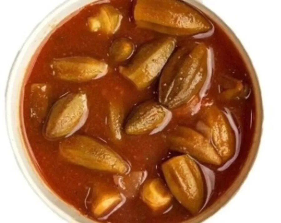 Okra stew with meat