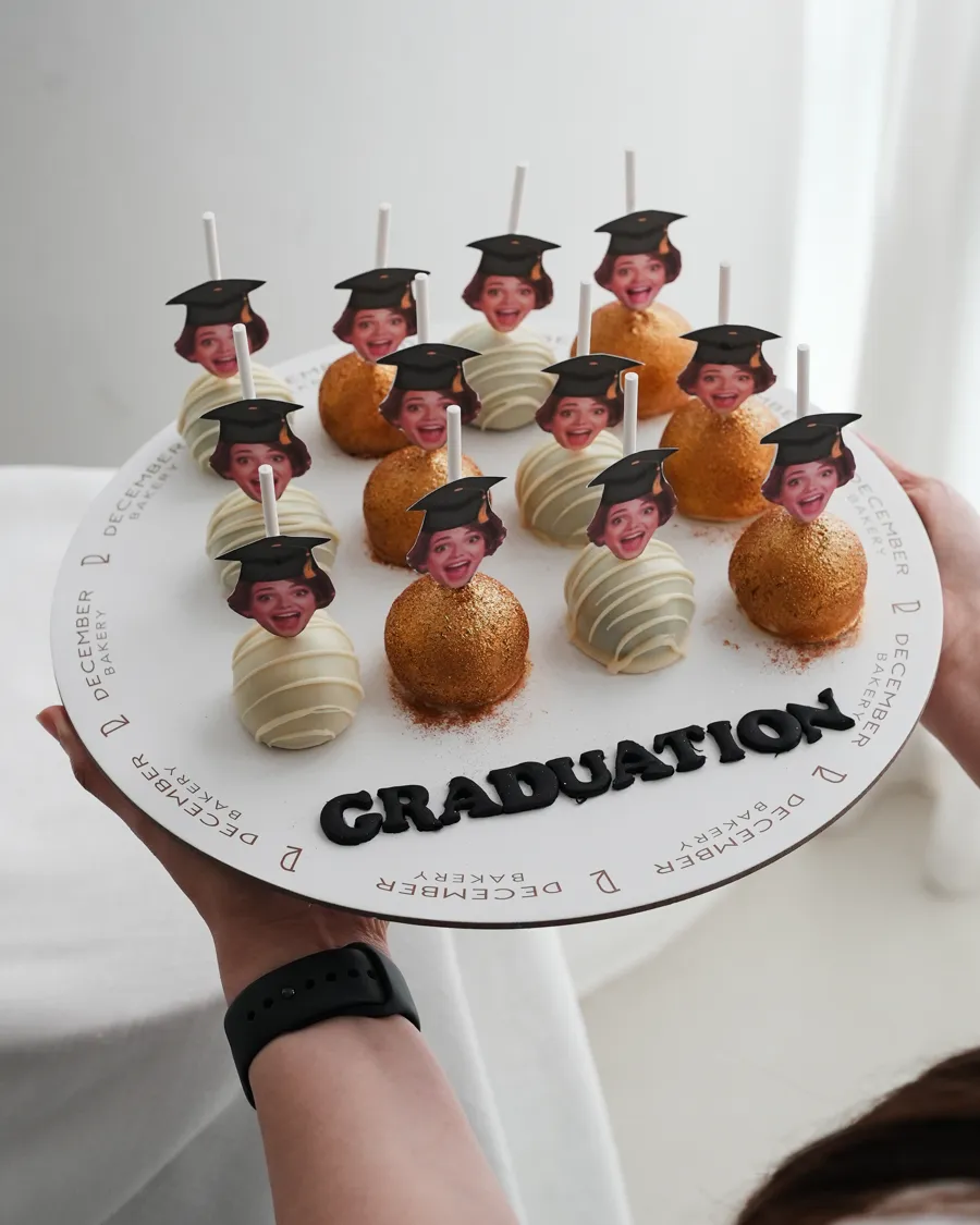 Pop cake photo graduation 12p 🎓