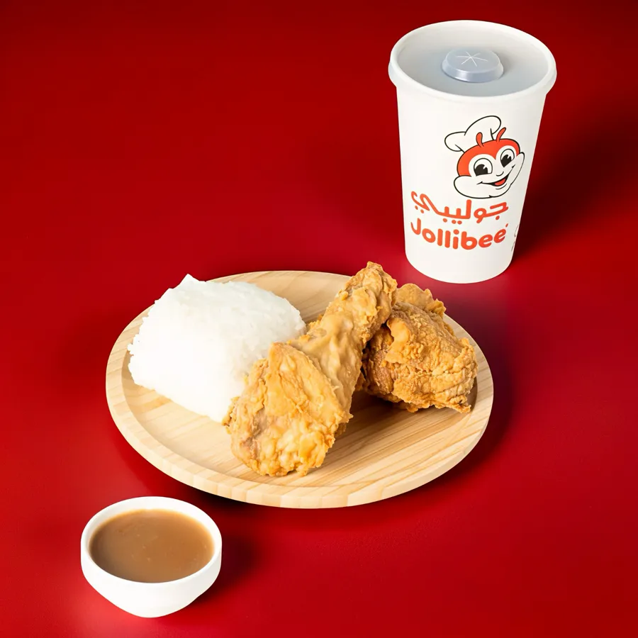 2Pcs Chickenjoy With Rice Meal
