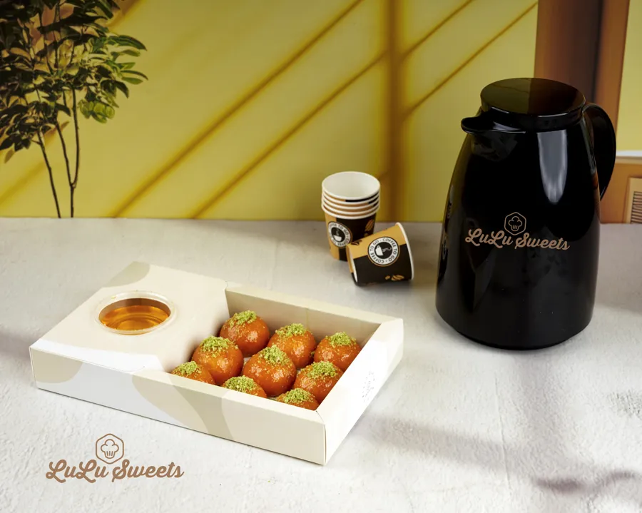Mini Luqaimat With Coffee